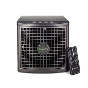 pureAir 1500 Air Purifier front view with remote control
